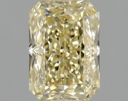 Lab-Grown Radiant Diamond - 1.02 Carats, Fancy Intense Yellow Color, VVS2 Clarity - Certified by IGI - Report Number: LG678509074