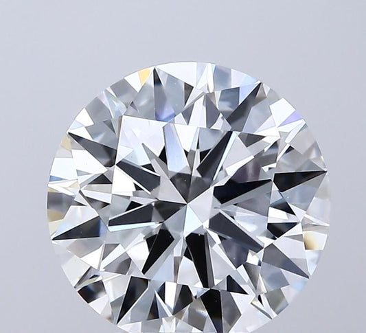 Lab-Grown Round Diamond - 4.01 Carats, E Color, VVS2 Clarity - Certified by IGI - Report Number: LG696591429