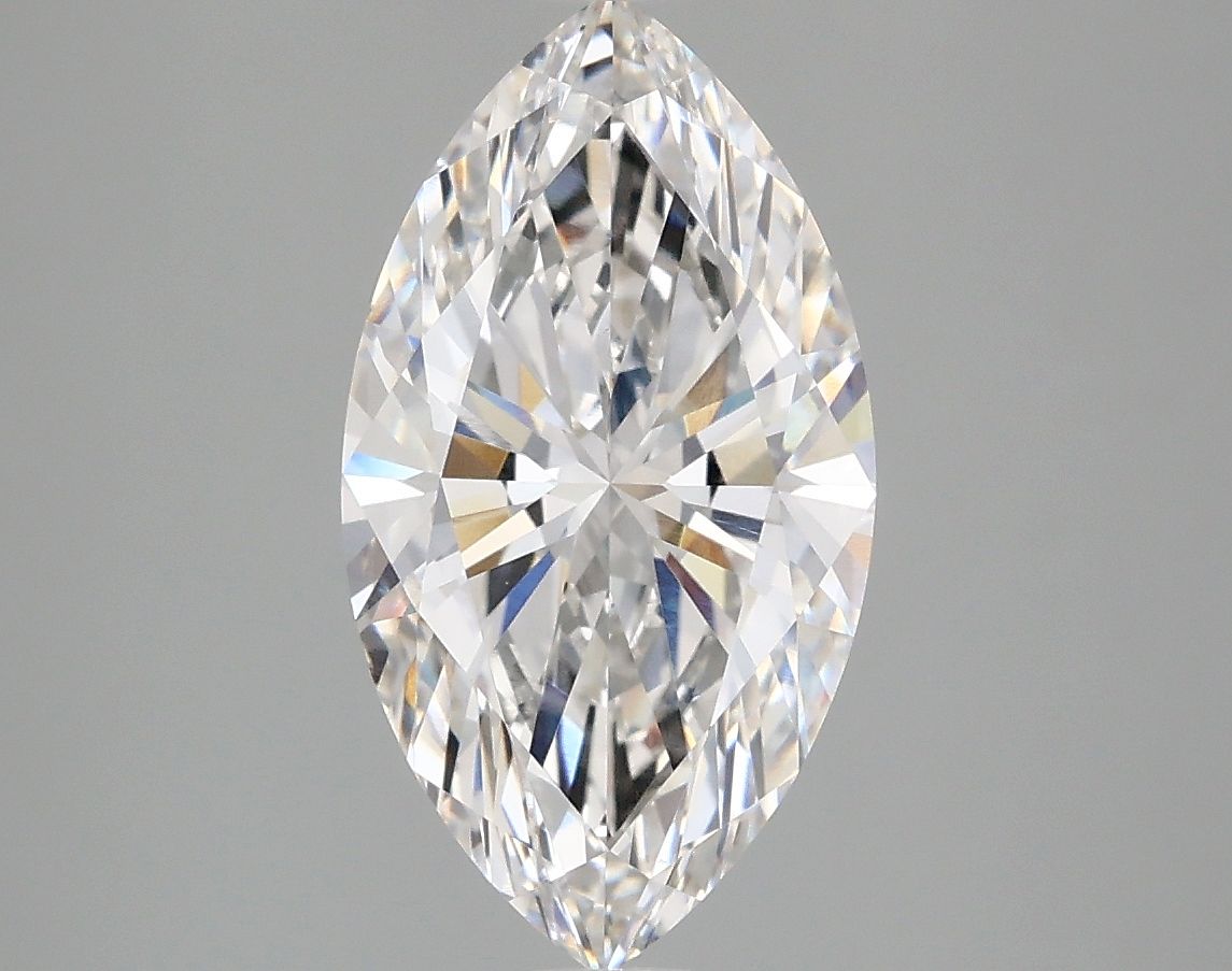 Lab-Grown Marquise Diamond - 2.59 Carats, F Color, VVS2 Clarity - Certified by IGI - Report Number: LG678564830