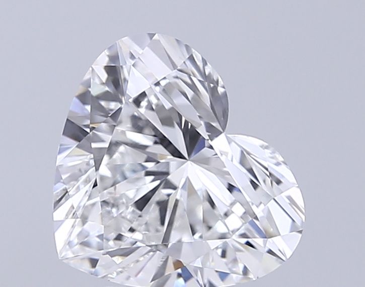 Lab-Grown Heart Diamond - 2.5 Carats, E Color, VVS2 Clarity - Certified by IGI - Report Number: LG675554940