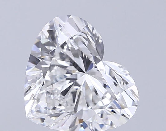 Lab-Grown Heart Diamond - 2.5 Carats, E Color, VVS2 Clarity - Certified by IGI - Report Number: LG675554940