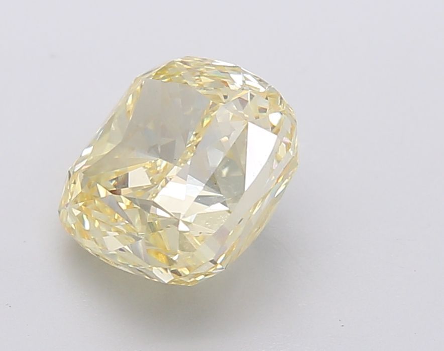 Lab-Grown Cushion Diamond - 3.03 Carats, Fancy Intense Yellow Color, VS2 Clarity - Certified by IGI - Report Number: LG602390118