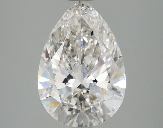 Lab-Grown Pear Diamond - 2.96 Carats, F Color, VS2 Clarity - Certified by IGI - Report Number: LG671435381