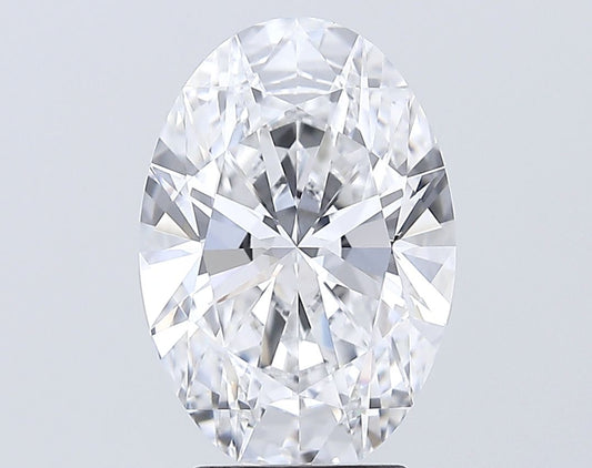 Lab-Grown Oval Diamond - 3.55 Carats, E Color, VVS2 Clarity - Certified by GIA - Report Number: 2507824292