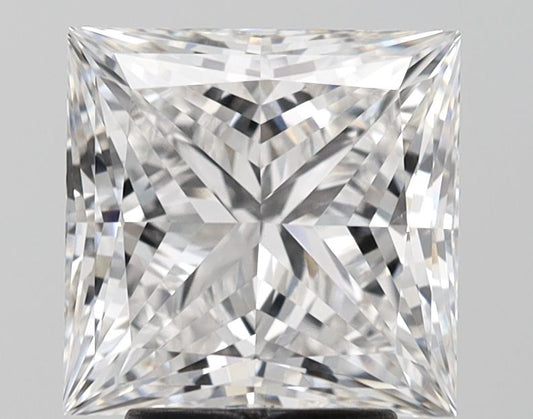 Lab-Grown Princess Diamond - 3.59 Carats, F Color, VVS2 Clarity - Certified by IGI - Report Number: LG640454463