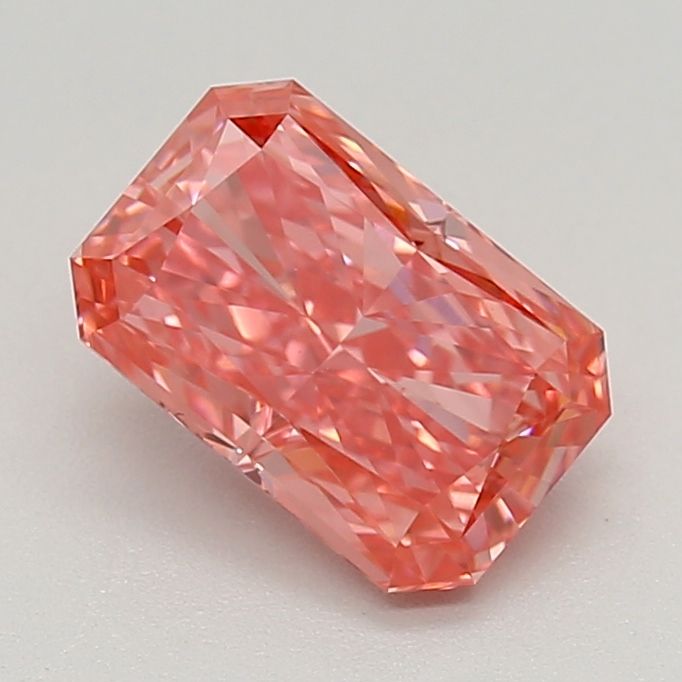 Lab-Grown Radiant Diamond - 1.02 Carats, Fancy Vivid Pink Color, VS1 Clarity - Certified by IGI - Report Number: LG634417731