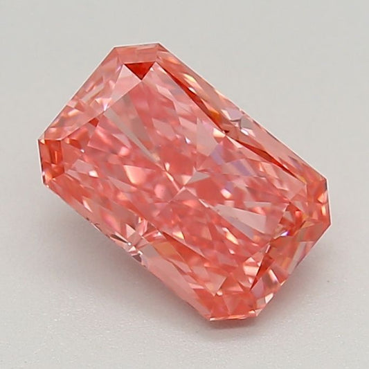 Lab-Grown Radiant Diamond - 1.02 Carats, Fancy Vivid Pink Color, VS1 Clarity - Certified by IGI - Report Number: LG634417731