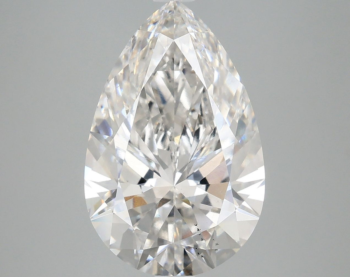 Lab-Grown Pear Diamond - 5.08 Carats, F Color, VS2 Clarity - Certified by IGI - Report Number: LG683598172