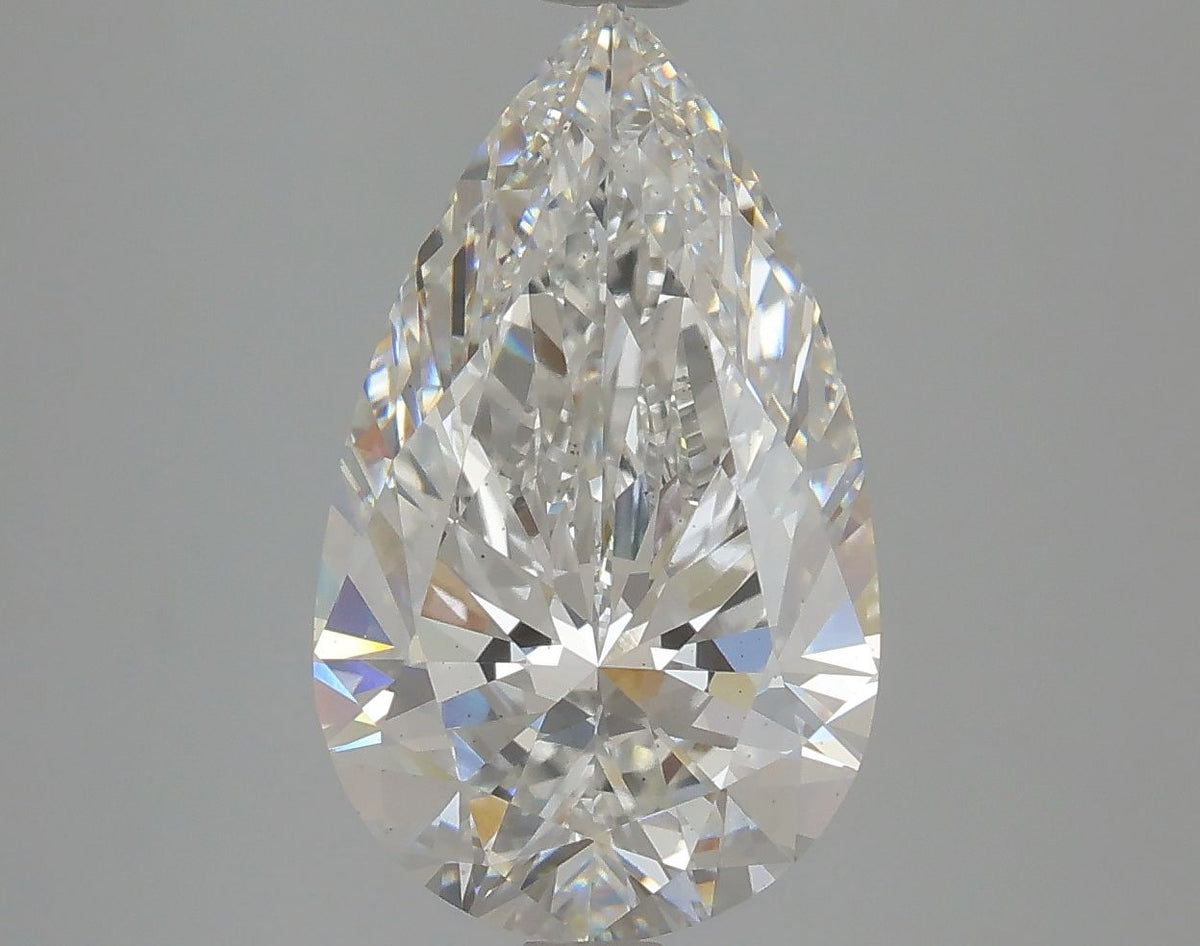 Lab-Grown Pear Diamond - 4.0 Carats, F Color, VS2 Clarity - Certified by IGI - Report Number: LG615341201