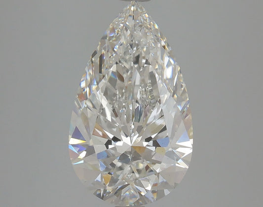 Lab-Grown Pear Diamond - 4.0 Carats, F Color, VS2 Clarity - Certified by IGI - Report Number: LG615341201