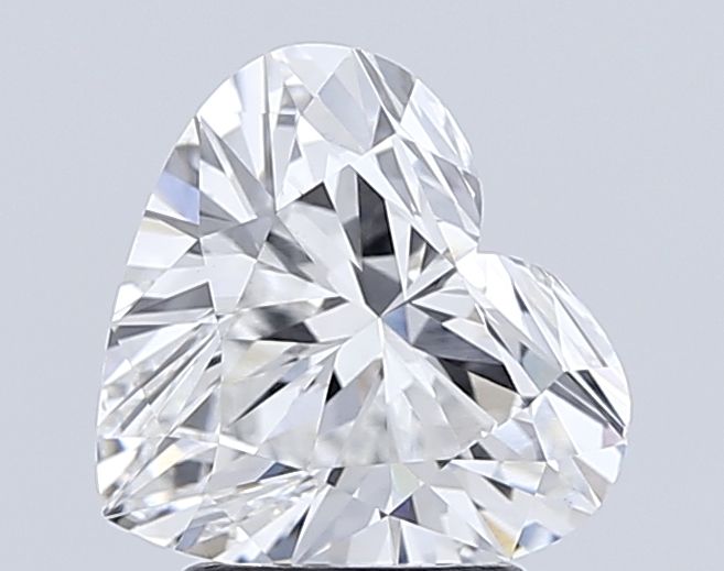 Lab-Grown Heart Diamond - 2.52 Carats, E Color, VS1 Clarity - Certified by IGI - Report Number: LG644474243