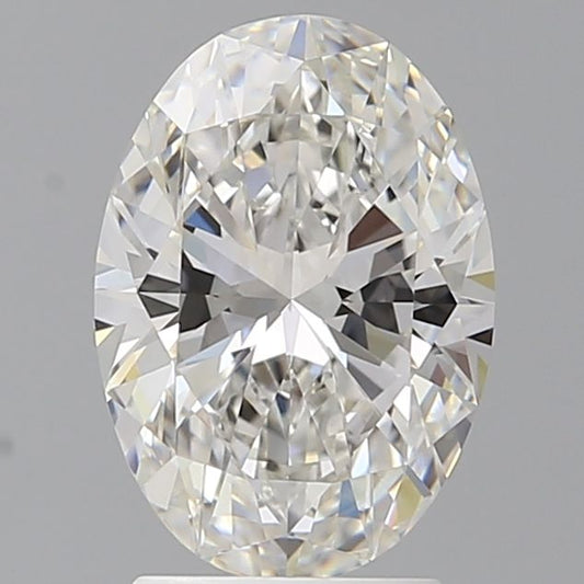 Lab-Grown Oval Diamond - 2.55 Carats, F Color, VVS2 Clarity - Certified by IGI - Report Number: LG702506007