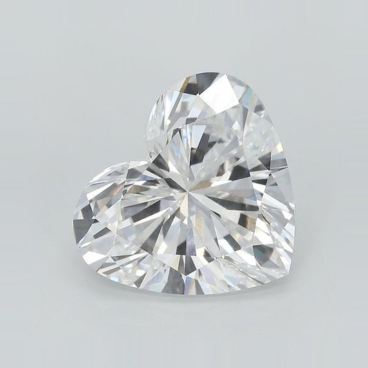 Lab-Grown Heart Diamond - 6.12 Carats, E Color, VS1 Clarity - Certified by IGI - Report Number: LG675510145
