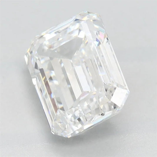 2,14 ct Smaragd, im Labor gezüchteter Diamant (Farbe D, Reinheit VVS1, GIA-zertifiziert)