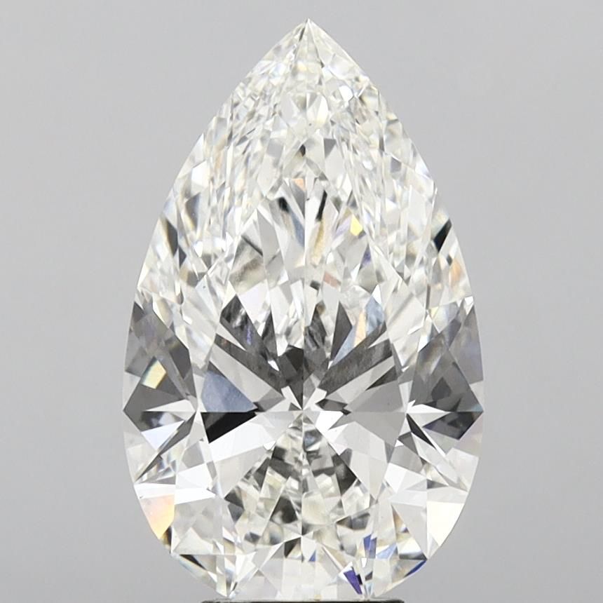 Lab-Grown Pear Diamond - 7.03 Carats, F Color, VS1 Clarity - Certified by IGI - Report Number: LG678554057