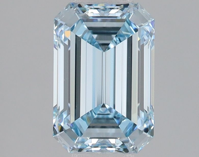 Lab-Grown Emerald Diamond - 1.54 Carats, Fancy Intense Blue Color, VVS2 Clarity - Certified by IGI - Report Number: LG680534575