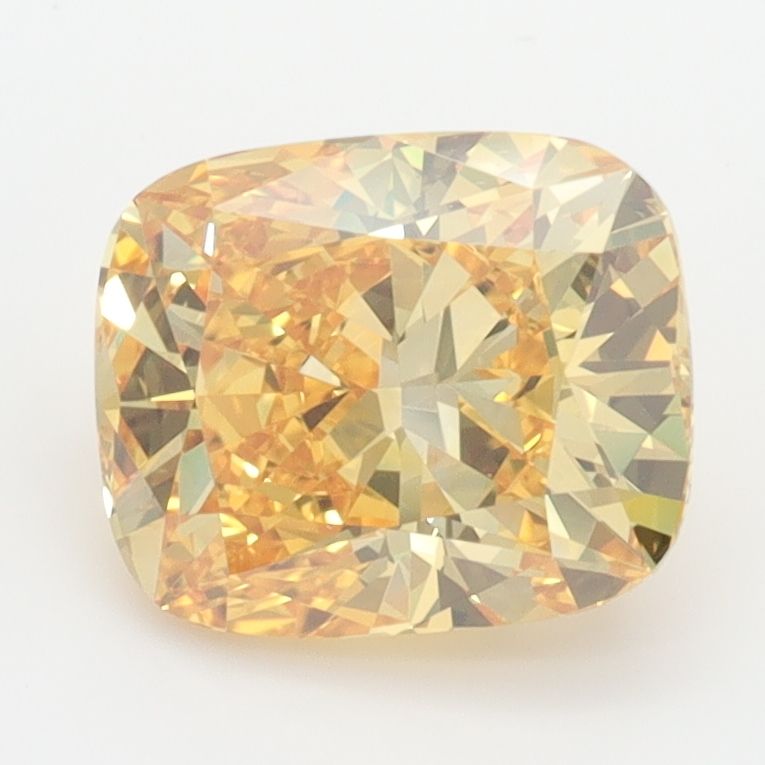 Lab-Grown Cushion Diamond - 2.03 Carats, Fancy Vivid Yellow Color, VVS2 Clarity - Certified by IGI - Report Number: LG647467990