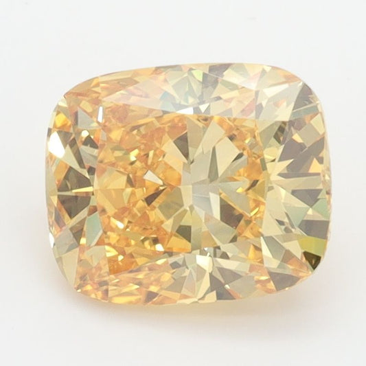 Lab-Grown Cushion Diamond - 2.03 Carats, Fancy Vivid Yellow Color, VVS2 Clarity - Certified by IGI - Report Number: LG647467990