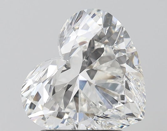 Lab-Grown Heart Diamond - 2.49 Carats, F Color, VVS2 Clarity - Certified by IGI - Report Number: LG680504758