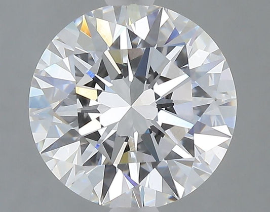 Lab-Grown Round Diamond - 3.07 Carats, E Color, VVS2 Clarity - Certified by IGI - Report Number: LG706559138