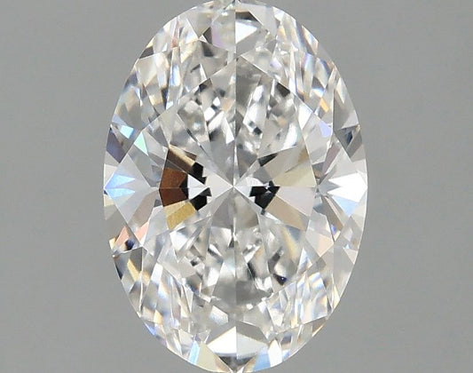 Lab-Grown Oval Diamond - 1.47 Carats, F Color, VVS2 Clarity - Certified by IGI - Report Number: LG669454280