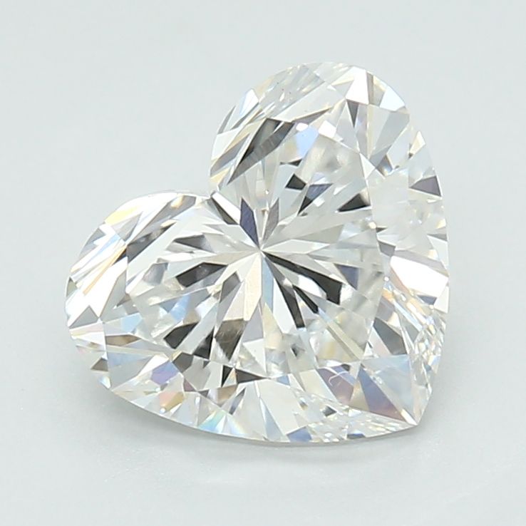 Lab-Grown Heart Diamond - 2.0 Carats, E Color, VVS2 Clarity - Certified by IGI - Report Number: LG678598615
