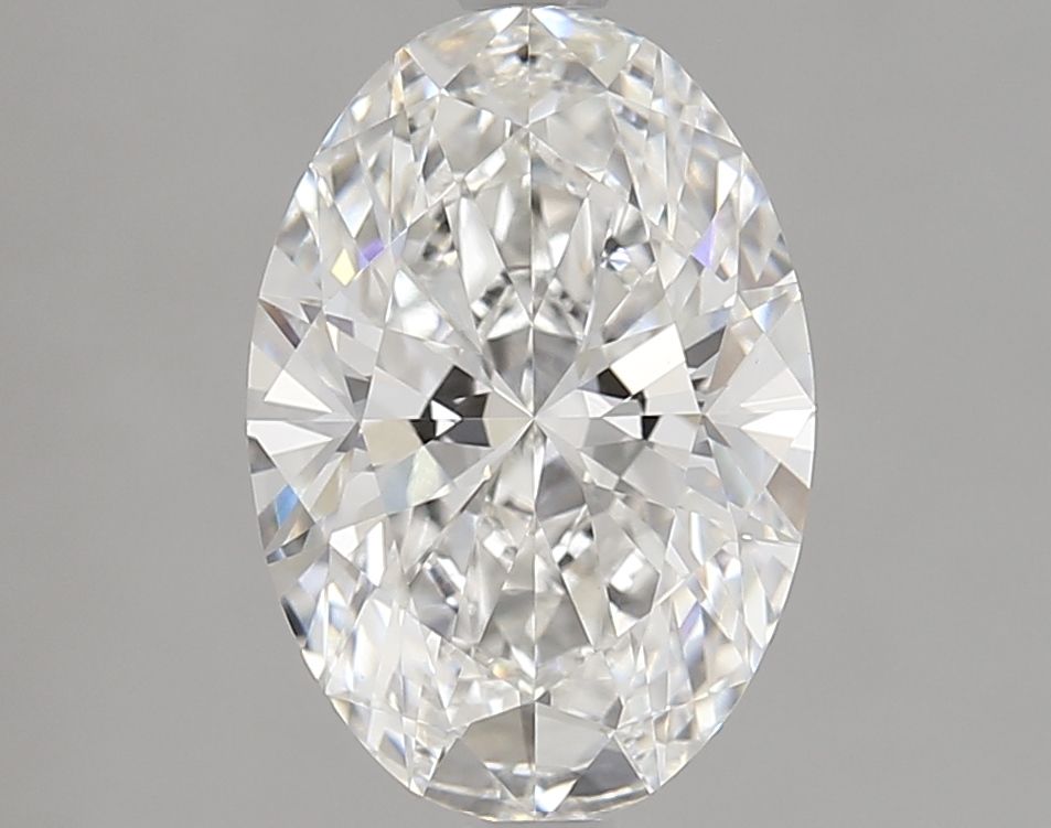 Lab-Grown Oval Diamond - 2.5 Carats, F Color, VVS2 Clarity - Certified by IGI - Report Number: LG720504473