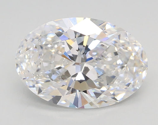 Lab-Grown Oval Diamond - 2.51 Carats, E Color, VVS2 Clarity - Certified by IGI - Report Number: LG687573546