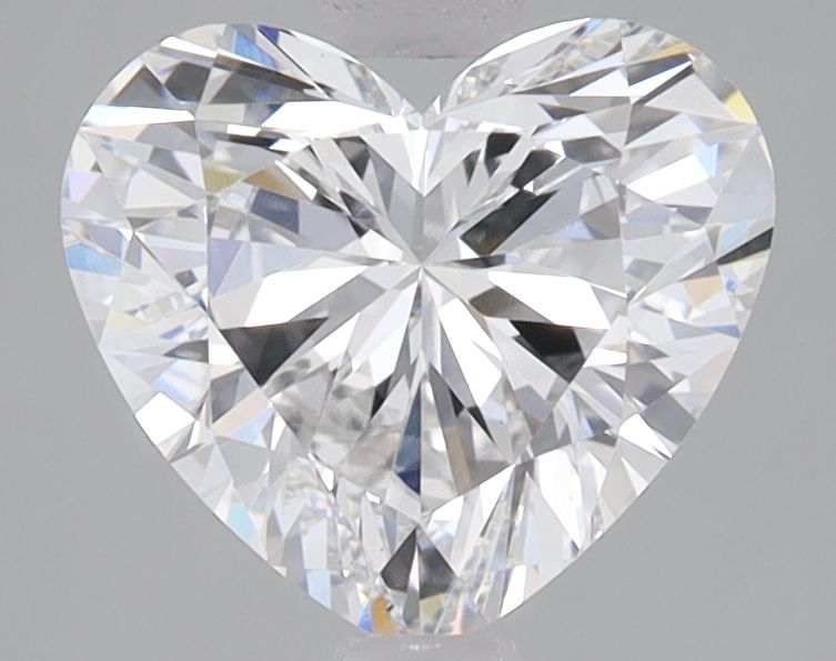 Lab-Grown Heart Diamond - 1.96 Carats, E Color, VS1 Clarity - Certified by IGI - Report Number: LG645401022