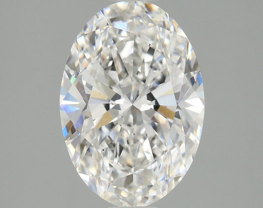 Lab-Grown Oval Diamond - 1.97 Carats, F Color, VS2 Clarity - Certified by IGI - Report Number: LG689591885