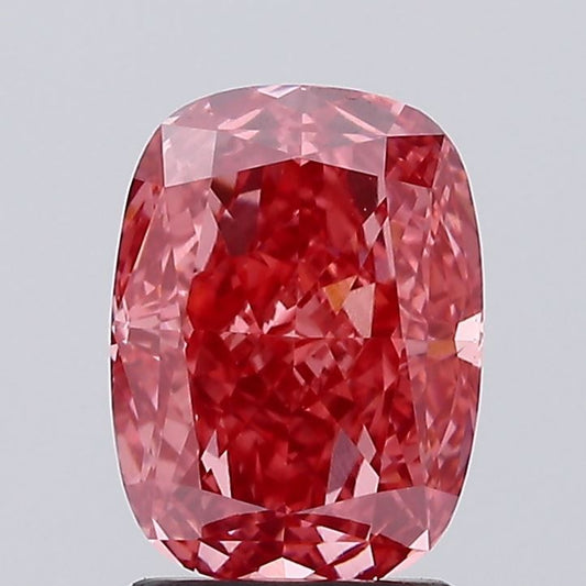 Lab-Grown Cushion Diamond - 2.06 Carats, Fancy Vivid Pink Color, VVS2 Clarity - Certified by IGI - Report Number: LG628477661