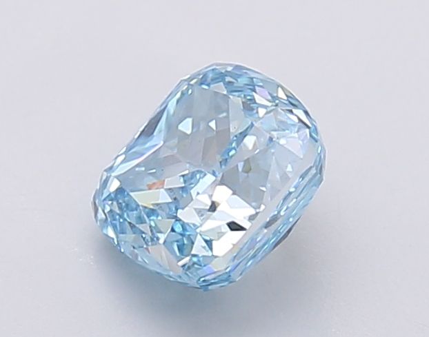 Lab-Grown Cushion Diamond - 1.05 Carats, Fancy Vivid Blue Color, VS1 Clarity - Certified by IGI - Report Number: LG602390159