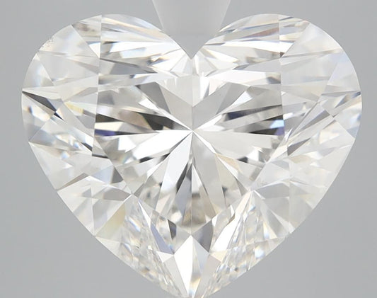 Lab-Grown Heart Diamond - 6.31 Carats, F Color, VS1 Clarity - Certified by IGI - Report Number: 573300402