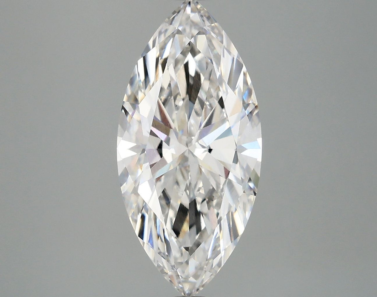 Lab-Grown Marquise Diamond - 2.97 Carats, F Color, VS1 Clarity - Certified by IGI - Report Number: LG662464037