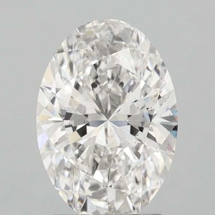 Lab-Grown Oval Diamond - 2.58 Carats, F Color, VS2 Clarity - Certified by IGI - Report Number: LG717585417
