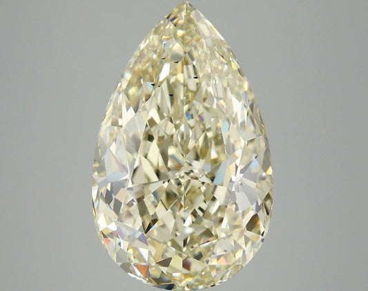 Lab-Grown Pear Diamond - 7.09 Carats, Fancy Light Yellow Color, VS2 Clarity - Certified by IGI - Report Number: LG674532079