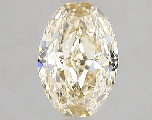 Lab-Grown Oval Diamond - 1.59 Carats, Fancy Yellow Color, VVS2 Clarity - Certified by IGI - Report Number: LG655423018