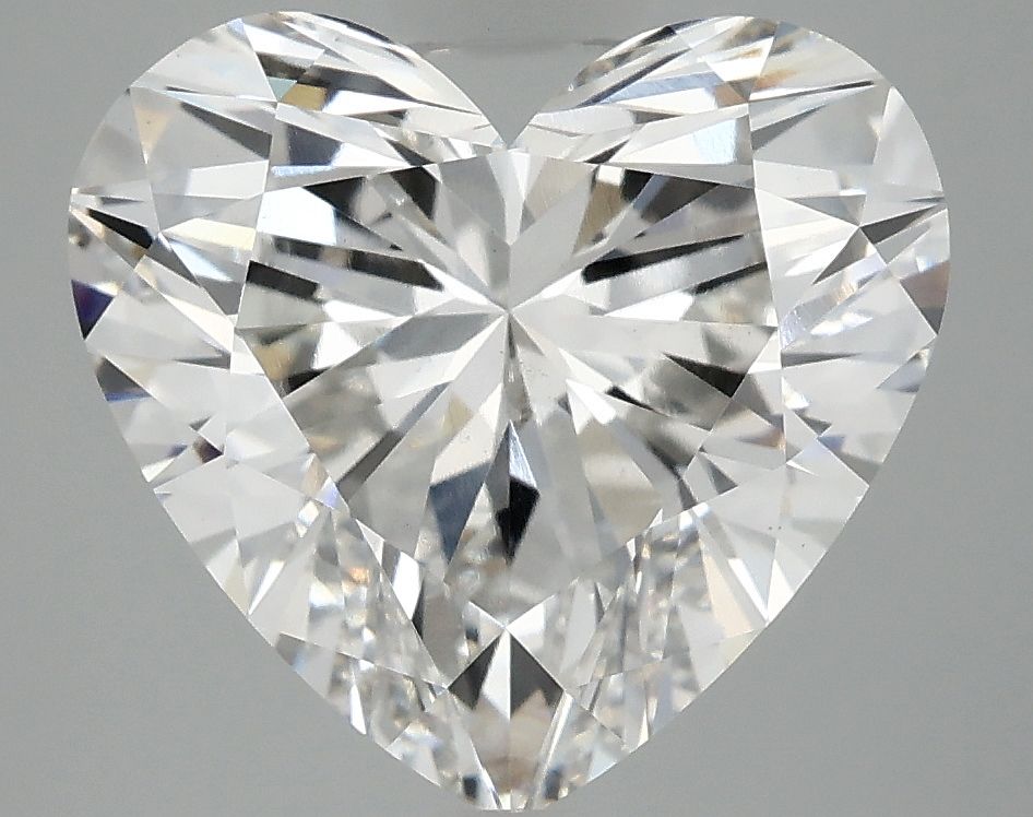 Lab-Grown Heart Diamond - 4.8 Carats, F Color, VVS2 Clarity - Certified by IGI - Report Number: LG717536792