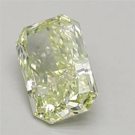 1.05ct Radiant Lab Grown Diamond (Colour Fancy Yellowish Green, Clarity VVS2, Cut VG, IGI Certified)