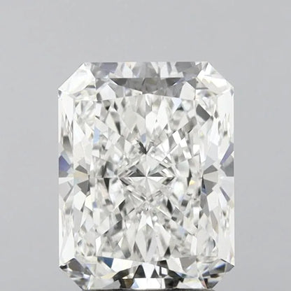 Lab Grown Radiant Attier 14K White Gold (Size: 6.5) (2.74 CTW)
