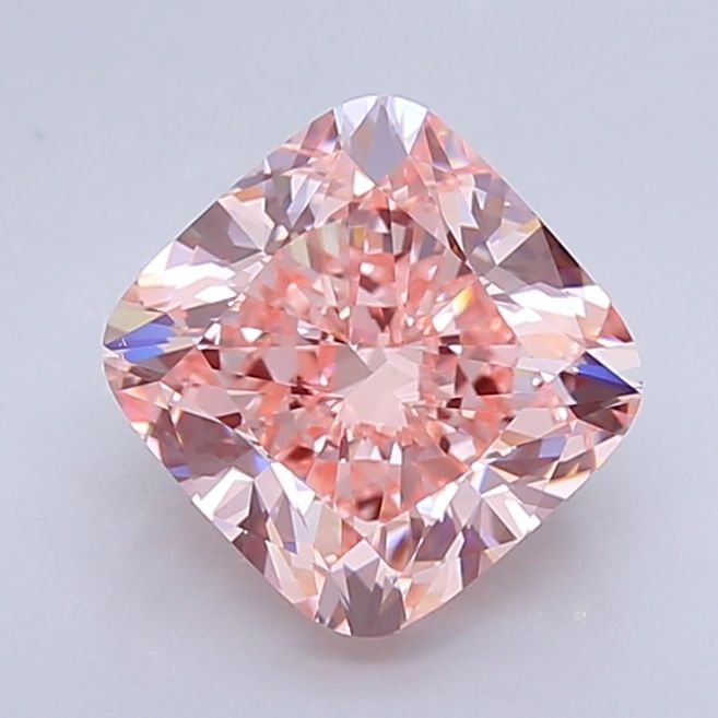 Lab-Grown Cushion Diamond - 4.01 Carats, Fancy Vivid Pink Color, VS1 Clarity - Certified by IGI - Report Number: LG640407278