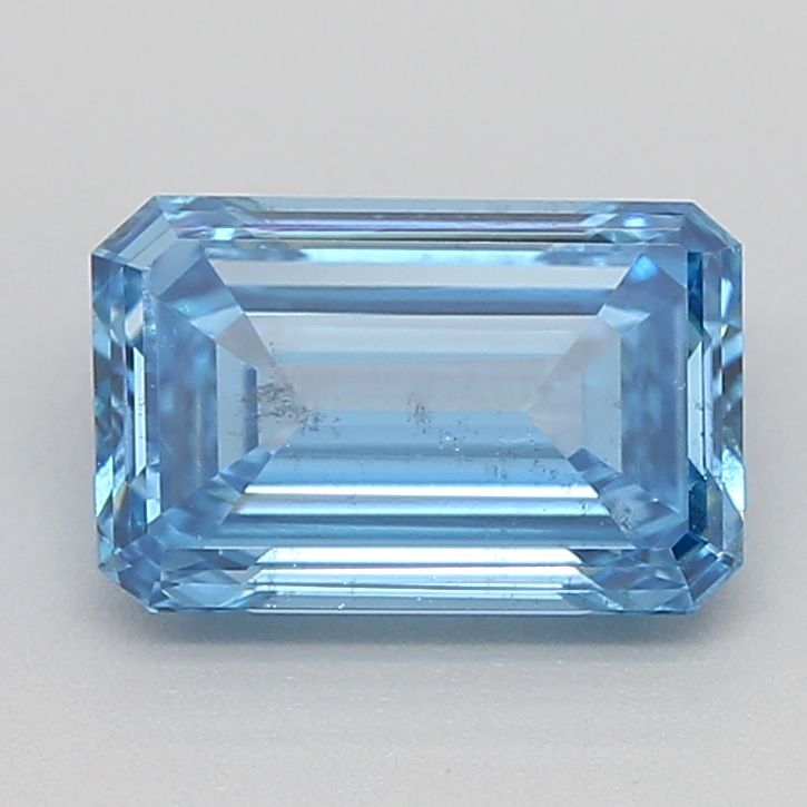 Lab-Grown Emerald Diamond - 0.99 Carats, Fancy Vivid Blue Color, SI1 Clarity - Certified by IGI - Report Number: LG613389742