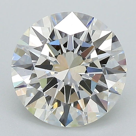 Lab-Grown Round Diamond - 1.95 Carats, F Color, VS2 Clarity - Certified by IGI - Report Number: 627416471