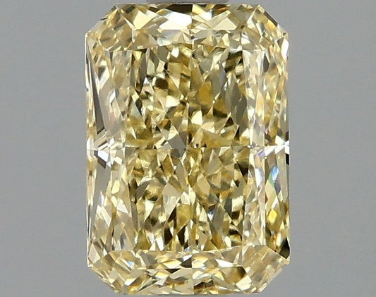 Lab-Grown Radiant Diamond - 1.47 Carats, Fancy Intense Yellow Color, VVS2 Clarity - Certified by IGI - Report Number: LG662415903