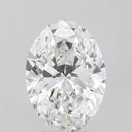 Lab-Grown Oval Diamond - 2.53 Carats, D Color, VS2 Clarity - Certified by IGI - Report Number: LG678575187