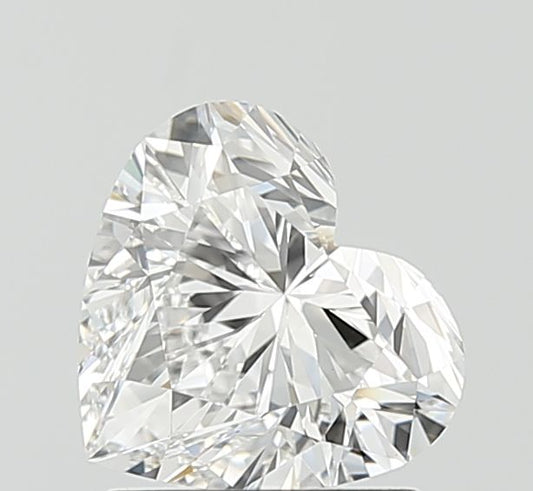 Lab-Grown Heart Diamond - 1.51 Carats, D Color, VVS2 Clarity - Certified by IGI - Report Number: LG702521735
