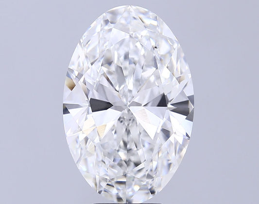 Lab-Grown Oval Diamond - 8.02 Carats, F Color, VS2 Clarity - Certified by IGI - Report Number: LG680571026