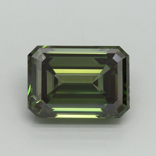 Lab-Grown Emerald Diamond - 6.36 Carats, Fancy Vivid Green Color, VS1 Clarity - Certified by IGI - Report Number: LG640405019