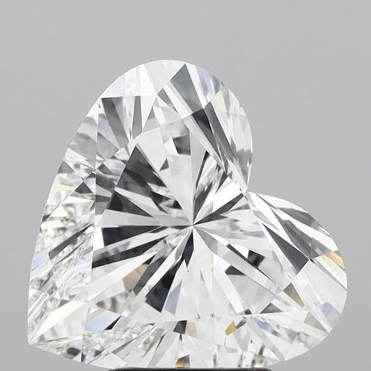 Lab-Grown Heart Diamond - 4.56 Carats, E Color, VS1 Clarity - Certified by IGI - Report Number: LG636402299