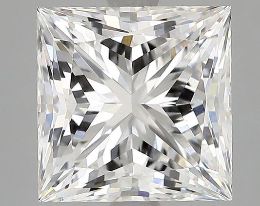 Lab-Grown Princess Diamond - 3.51 Carats, F Color, VVS2 Clarity - Certified by IGI - Report Number: LG689555947